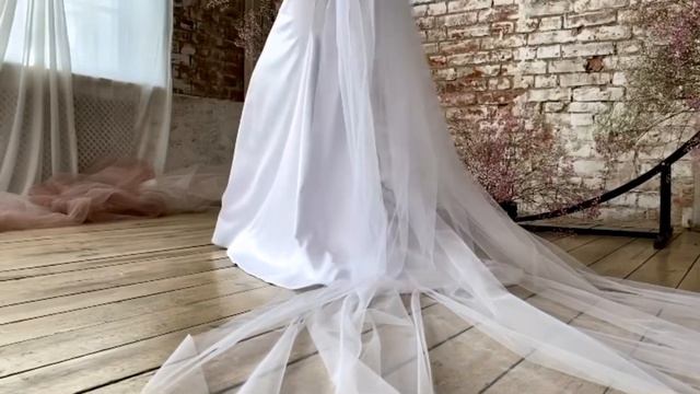 Будуарное платье в горошек/пеньюар