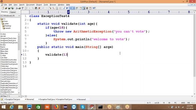Throw keyword in java by Suresh смотреть онлайн