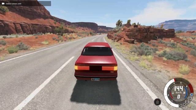 BeamNG.drive - Pontiac 6000 1982 - Car Show Test Drive Crash . 4K 60fps. смотреть онлайн
