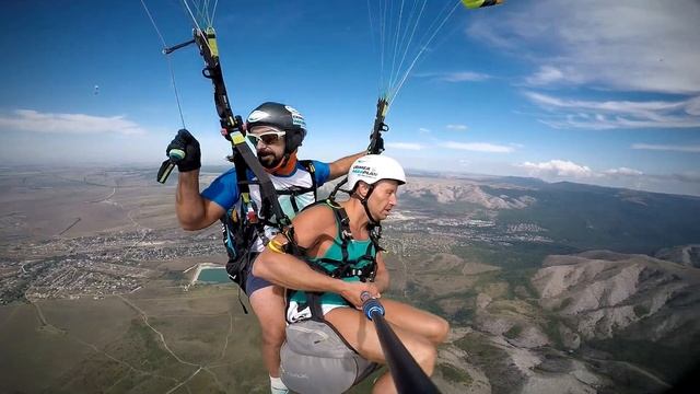 Тас-Тао, Крым параплан. Полёт с инструктором смотреть онлайн