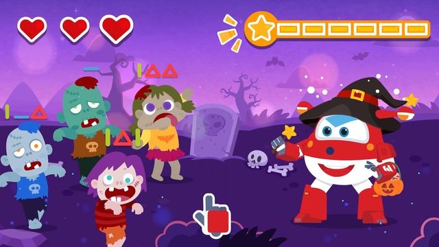 [SuperWings Game] Halloween Zombie game | Magic Game | Halloween | Super wings Gameplay смотреть онлайн