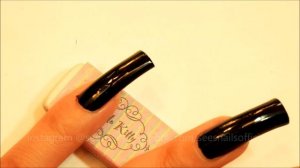Polishing My Long Natural Nails | Black Hole by INM