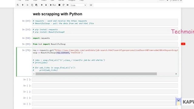 Web Scrapping using Python Codes | Python course for beginners | Techmaima - in Tamil