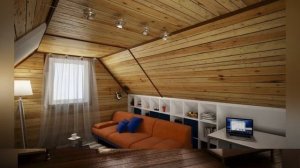 Обзор интерьера мансарды