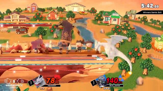Wavebounce #21 - Winners Semis - AllyGGWP (Pokemon Trainer) vs BruhGamer (Ganondorf) смотреть онлайн