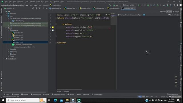 How to Implement Animate Gradient Background in Android Studio Kotlin