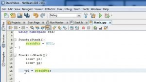 How to Create a Stack Class Project - (Part 4) - Defining the Constructor and Deconstructor