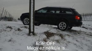 Audi A6 Allroad 2002, ESP Snow Test