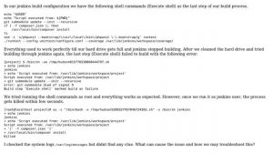 DevOps & SysAdmins: script run through jenkins user gets killed