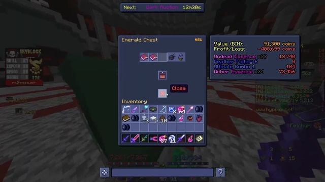 Играем в Skyblock RPG на сервере Hypixel смотреть онлайн