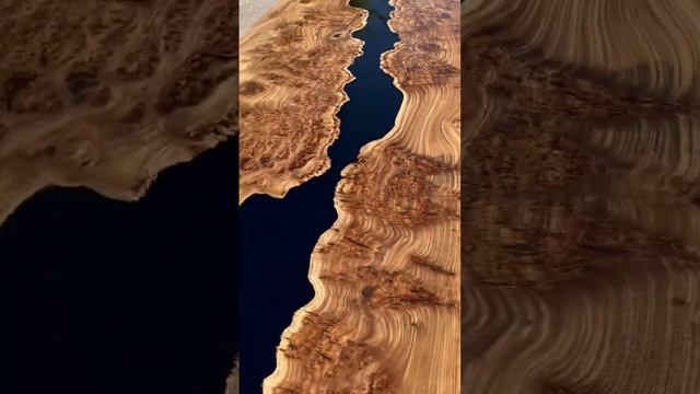 Стол в кабинет руководителя из эпоксидной смолы и дерева смотреть онлайн