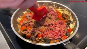 Макароны с соусом болоньезе. ENG SUB