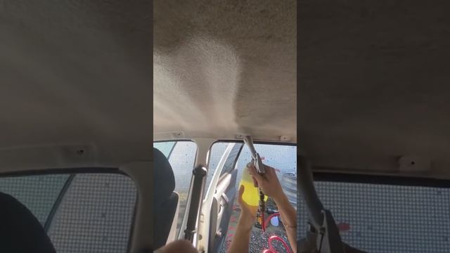 Химчистка потолка в авто смотреть онлайн