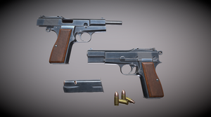 Browning Hi-Power P-35 в 3D от Wallerion