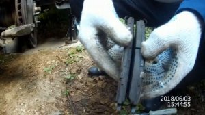 Замена передних тормозных колодок Toyota Higlender 3,5L 2012 г.