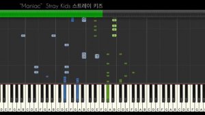 Stray Kids - Maniac 스트레이 키즈 || piano tutorial