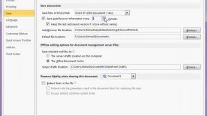 how to change autosave options in ms word 2007.avi