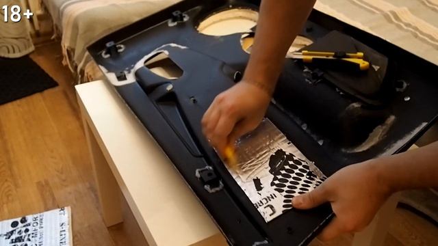 Дверные карты из АЛЬКАНТАРЫ на ВАЗ 2114 + подготовка к АВТОЗВУКУ!Проклейка ШУМОИЗОЛЯЦИЕЙ и АНТИСКРИ