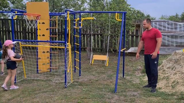 Уличный спортивный комплекс Атлет К-2. Надежное решение для здорового отдыха всей семьей! смотреть онлайн