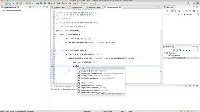 Amazon Coding Interview Question: First Missing Positive (Java Solution)