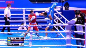 Semifinals (71kg) ZAKHARIEIEV Yurii (UKR) vs  ALIYEV Sarkhan (AZE) | AIBA WCHs 2021