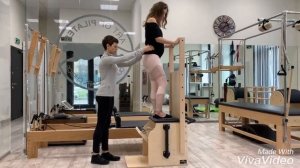 Пилатес для беременных (пример упражнения №2). Тренер Татьяна Кошкина.