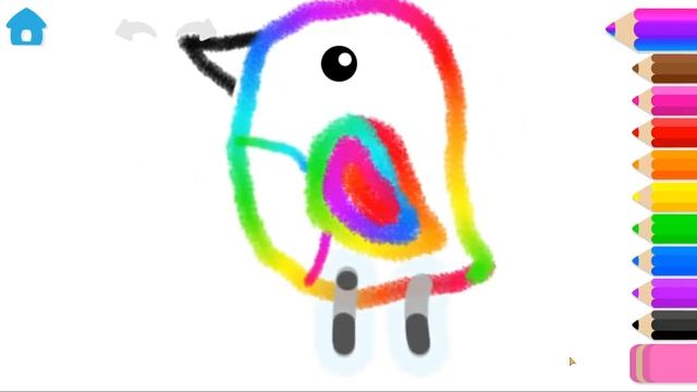 УЧИМ ЦИФРЫ. Цифра 7. Раскраска Для Детей-Птичка/ РАСКРАСКИ РАЗВИВАШКИ/ смотреть онлайн