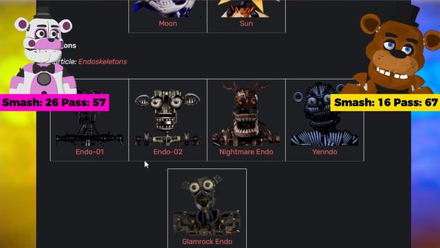 Freddy And Funtime Freddy Play SMASH Or PASS FNAF Animatronics