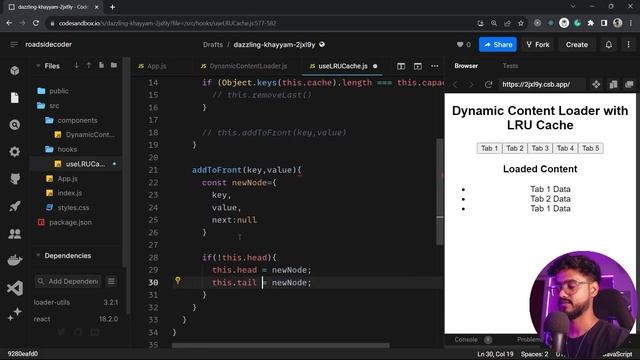 Linked List in React JS - Real World Application in Frontend ?