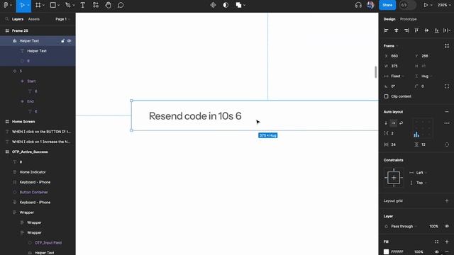 COUNTDOWN TIMER Interaction using FIGMA VARIABLES | Advanced Prototyping