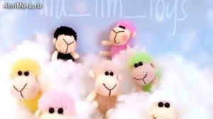 Амигуруми: схема Карманные овечки. Игрушки вязаные крючком - Free crochet patterns.