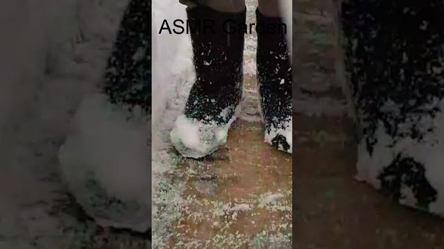 асмр прогулка по снегу #Shorts