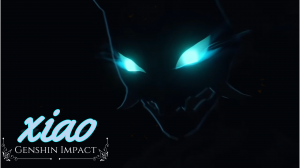 Xiao "Сяо (кит. 魈 Xiāo, «Горный демон»). Фигурка из полимерной глины. Нарезка "оТТопора"