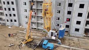 Башенный кран КБМ-401па. Идёт демонтаж. Dismantling of the tower crane