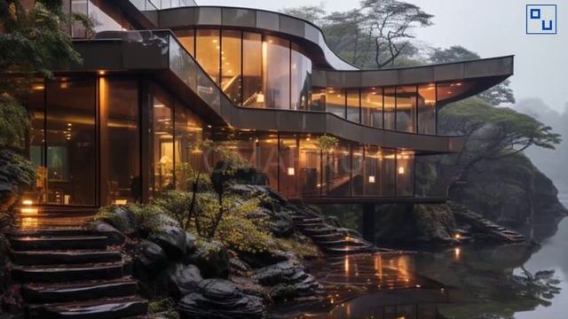 Harmonizing Nature and Architecture to Charming Modern Courtyard House Design смотреть онлайн