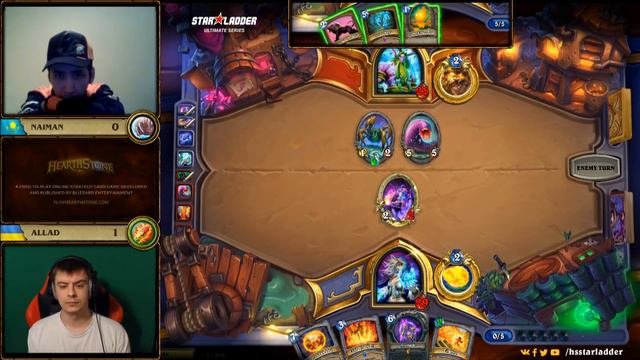 Naiman Vs Allad, StarLadder Hearthstone Ultimate Series