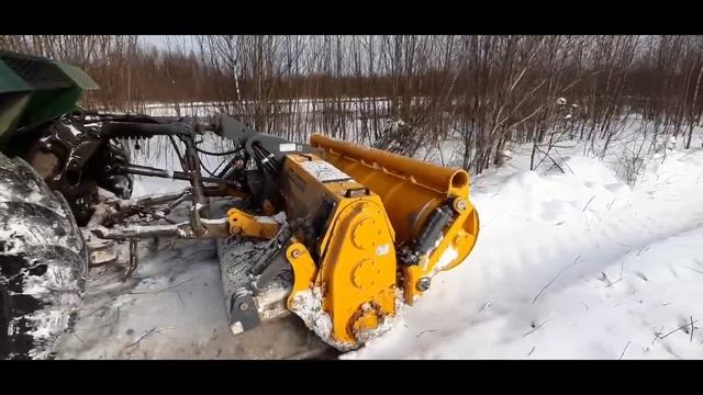 Ротоваторный комплекс ХТЗ Т-150 Suokone Merisrusher MJS-241STG Расчистка с заглублением 25 см