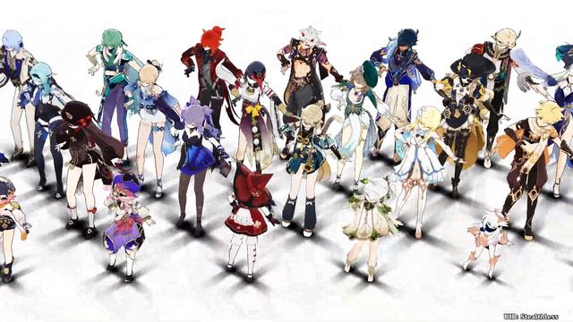 Toothless Dance Meme | ALL 83 Genshin Impact Characters смотреть онлайн