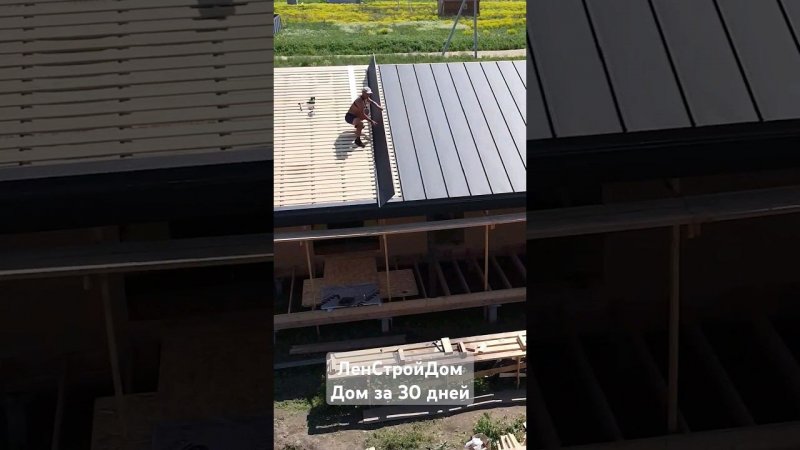 Дом за 30 днкй кровля кликфальц