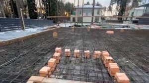 Заливка бетонной плиты
