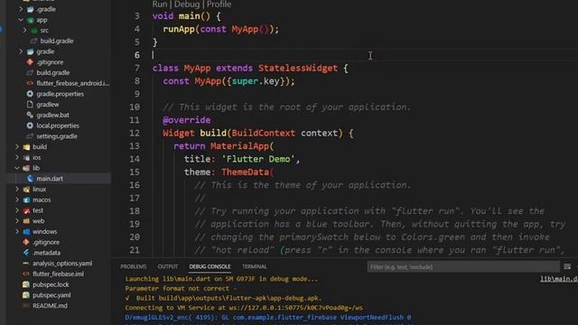 Flutter firebase tutorial #1 Flutter Firebase configuration