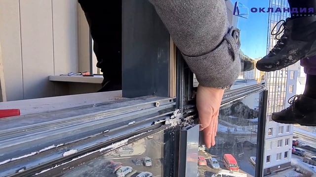 Замена холодного остекления на стеклопакеты с зубом  Окландия