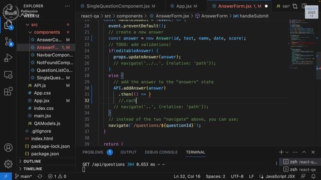 WA1-2023-L26: Exercise on useEffect and fetch. Exam rules. смотреть онлайн