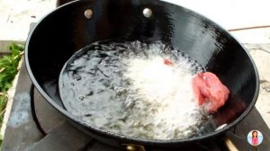 Казан-кебаб из говядины с овощами на костре ☆ Жареное мясо в казане