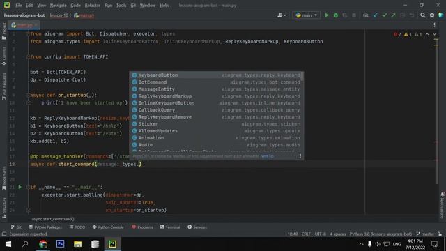 CallbackQuery КОЛБЭКИ TELEGRAM БОТ -AIOGRAM  (для чайников) - ПРОГРАММИРОВАНИЕ ПО ПЛЕЙЛИСТАМ УРОК 1