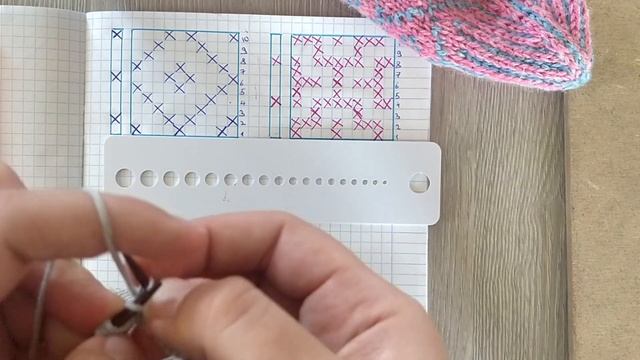 МК Теневой узор ромбами ! Как изменить жаккардовый узор ! Трансформация жаккарда в теневой узор