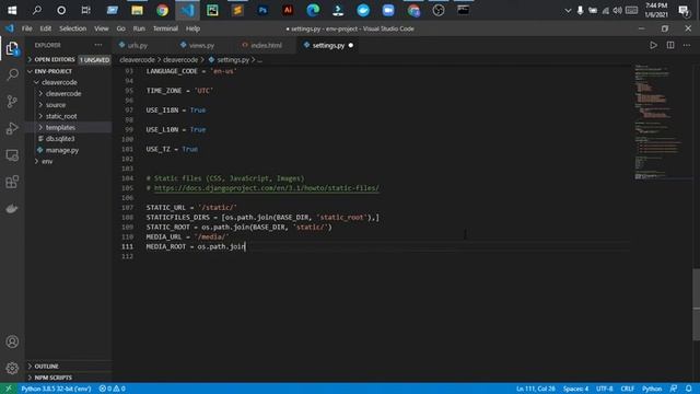 Setup static files and Tamplate | web application development | cleavercode tutorials
