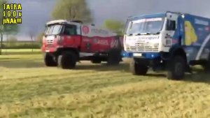 SPRINT na poli!!! TATRA vs. KAMAZ!!!