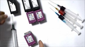 Заправка  струйных картриджей HP 46