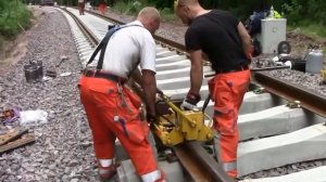 Сварка рельсовых стыков.